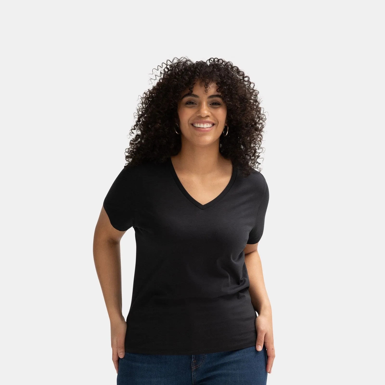 Women's V-Neck T-Shirt & Sweatpants 2-Pack